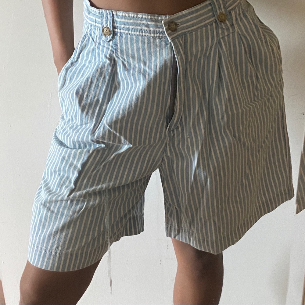 Blue Pinstriped Shorts 🌐